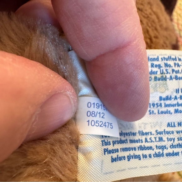 Build A Bear Workshop Retired Sitting Caramel Brown & Tan Puppy Dog 2013 - Picture 7 of 8